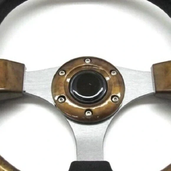 Pro-Fit 13 inch Steering Wheel - Wood Grain - E-Z-GO TXT & RXV - Picture 5 of 5